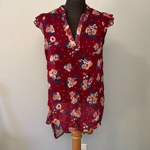Women's Silk Floral Blouse 